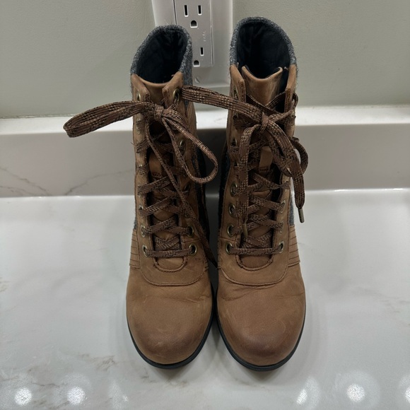 Sorel Women's Lexie Wedge Pieced Boots in tobacco Size 8 Ankle Waterproof - Picture 2 of 7